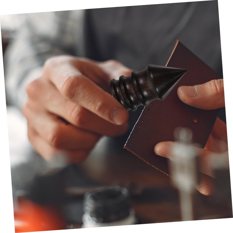 OSALADI 5Pcs Leather Burnishing Tool Edge Burnisher Rods for Polishing