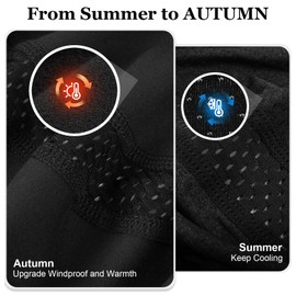 MELASA Microfleece Skull Cap Helmet Liner, Breathable Cycling Cap, Sweat Motorcycle Helmet Hard Hat Liner for Men Women