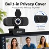 Cámara web 1080P con micrófono con cancelación de ruido, cámara