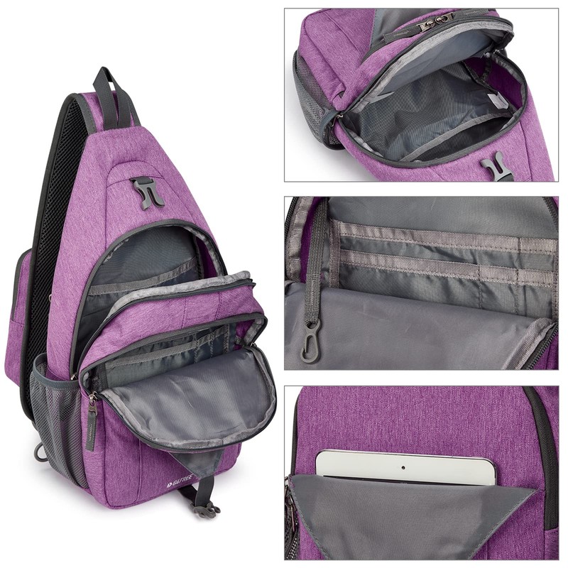 G4Free Unisex Shoulder Bags (Pack of 1), Light Purple, L,