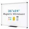 VIZ-PRO Magnetic Whiteboard/Dry Erase Board, 36 X 24 Inches, Includes