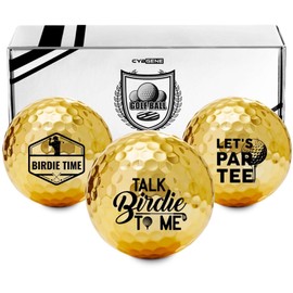 CybGene Funny Golf Gifts Set for Men, Golf Balls Set for Golf Lovers, Perfect for Dad, Boss, Grandpa for Birthday - Talk Birdie to Me