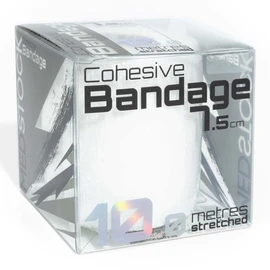MEDSTOCK Cohesive Bandage 7.5cm x 10m WHITE, Elastic Self Adherent Tape, Supports Injured Joints and Muscles
