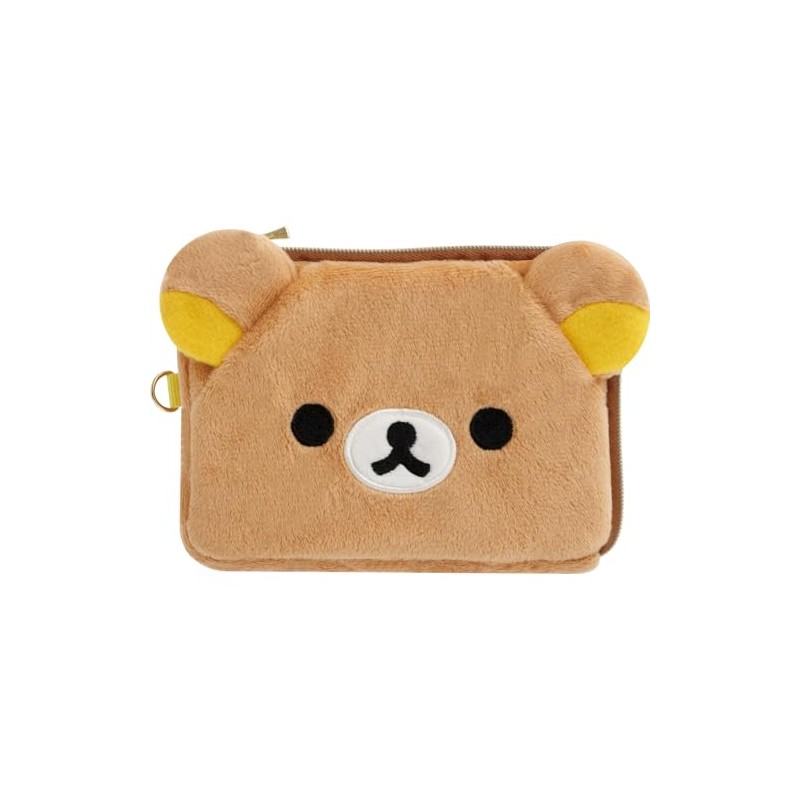San-X Rilakkuma PB72201 Plush Pass Case, H3.7 x W 5.7