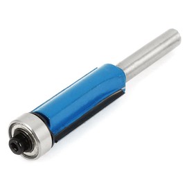Saipor 4 Pieces 8 mm Shank Flush Cutter Wood Cutter Cutting Groove Milling with Ball Bearing Copy Cutter Router Cutter Groove Cutter Wood Cutter Bit Set Woodworking Cutting Tool