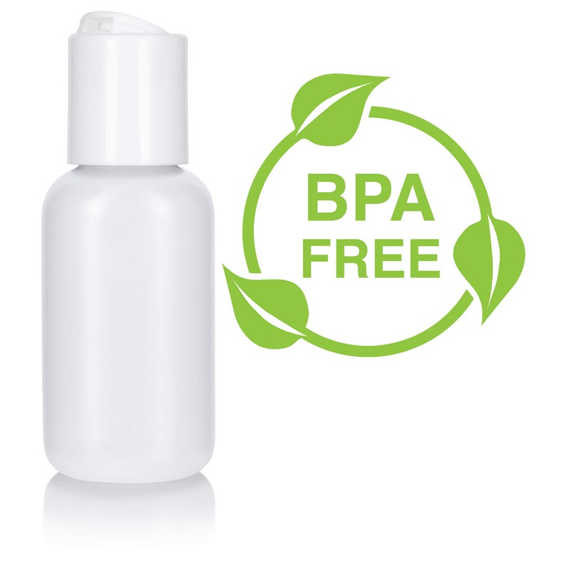 JUVITUS 1 oz/ 30 ml Clear Natural Squeeze LDPE Plastic