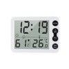 Digital Indoor Thermometer & Hygrometer with Clock LCD Display ℃/