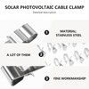 Gatuida Pack of 50 Solar Panel Cable Clamps: Solar PV