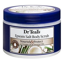 Dr. Teal's Body Scrub Nourish & Protect - Tarro de 16 onzas