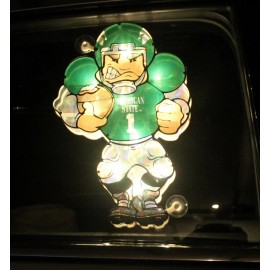 Team Sports America Michigan State Spartans Decal suction sticker w/ lights University Car Window