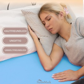 NatureMark Pack of 2 Jersey Fitted Sheets, 100% Cotton, Many Sizes and Colours, Brand Quality, Oeko-Tex Standard 100, 90 x 200 and 100 x 200 cm, Light Blue