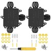 2pcs IP68 waterproof junction box, 3 way outdoor electrical connector,