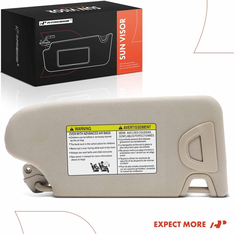 A-Premium Left Driver Side Sun Visor Compatible with Nissan Altima