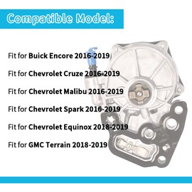 Getfarway Brake Vacuum Pump,Engine 1.4L/1.5L Compatible with Buick Encore,Chevy Cruze Malibu Spark Equinox 2016-2019, GMC Terrain 2018-2019, 12684050 12704586 12662789 12665422 12673203 12673123