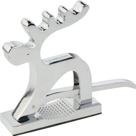 noTrash2003 Nutcracker Rudolph the Reindeer Made of Solid Metal with Non-Slip Mat on the Underside, Christmas Decone Cracker Nutcracker Also as Christmas Decoration