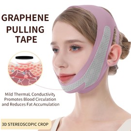 Graphene V Line Lifting Mask, Face Lifting Strap for Sleeping Purple