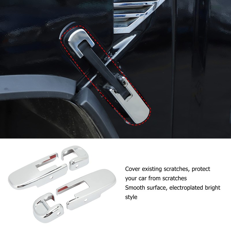 4pcs Hood Lock Covers, Hood Release Handle Cover for Hummer