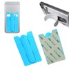 2Pack Card Holder With Cell Phone Stand, Wallet, Stick On