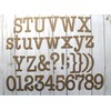 3" Typewriter Lowercase, Uppercase, Numbers chipboard alphabet die cuts