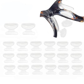 Air Bag Nosepads,Butterfly Shape,Adhesive Eyeglass Nose Pads Anti-Slip Nose Pads Comfortable Air Chamber Nose Pads for Eyeglasses Sunglasses Spectacles,10 Pairs,Transparent,1.8mm