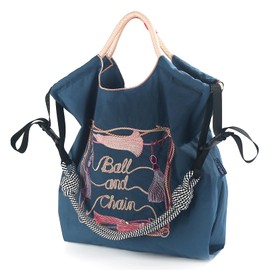 Ball&Chain Large Tote Bag For Women, Travel Shoulder Bag Top Handle Handbag for Gym, Work, Travel (Blue, Large)