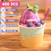 Ninehaoou 200 Pack 6 oz Paper Ice Cream Cups with