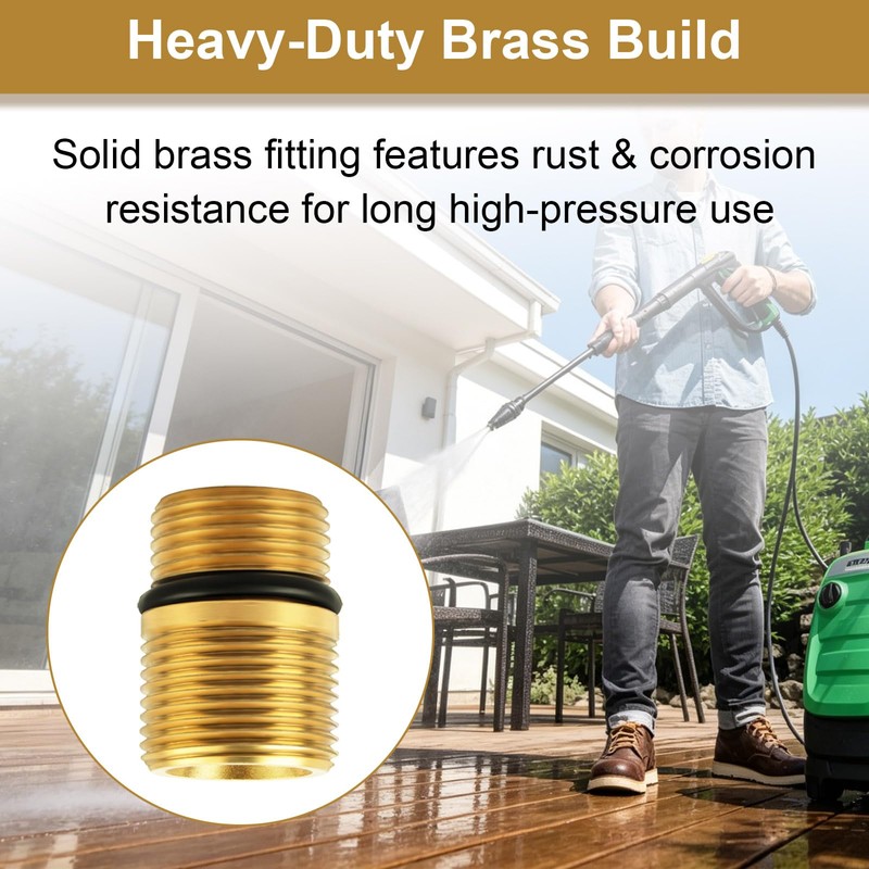 MEILLYOCEAN Pressure Washer Water Pump Outlet Fitting, M20 Male to