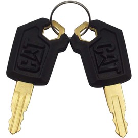 LYSAIMG10Pcs Keys for Cat 5P8500 Equipment,Suistable for Heavy Equipment 5P8500 Ignition Loader Excavator Dozer Copper Materials Key Sets