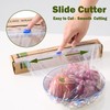 JENCENBIO Cling Wrap Compostable Food Wrap Film with Slide Cutter