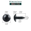 #6 x 3/8" Truss Head Wood Screws (100 pcs), 18-8