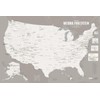 US National Park System Units Map 24x36 Poster (White &