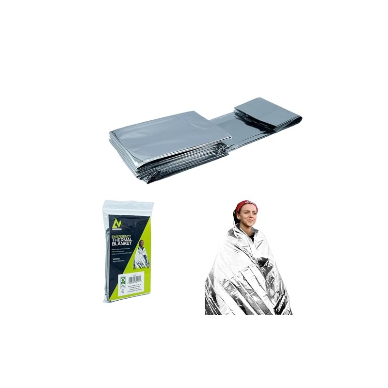 Nordrok Unisex Nordok 75135 Emergency Thermal Blanket, Sliver