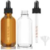 Bumobum 2 oz Clear and Amber Bottle, 2 pack Glass