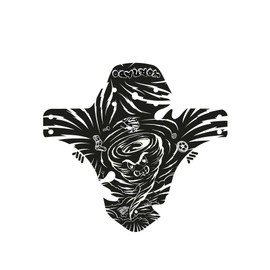 All Mountain Style Mudguard Front Tyre Bicycle - Robust & Stylish - Protects Against Mud and Water, Fork Guard