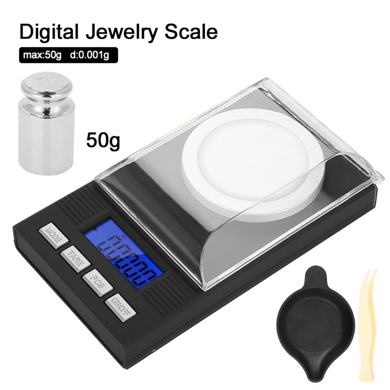 Mini Portable High Accuracy 0.001g Pocket Jewelry Scale with LED