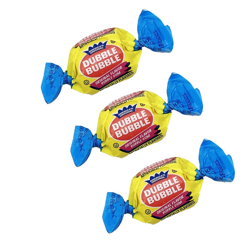 Fruidles Original Double Bubble Chewing Gum Balls Half-Pound Fruit Flavored