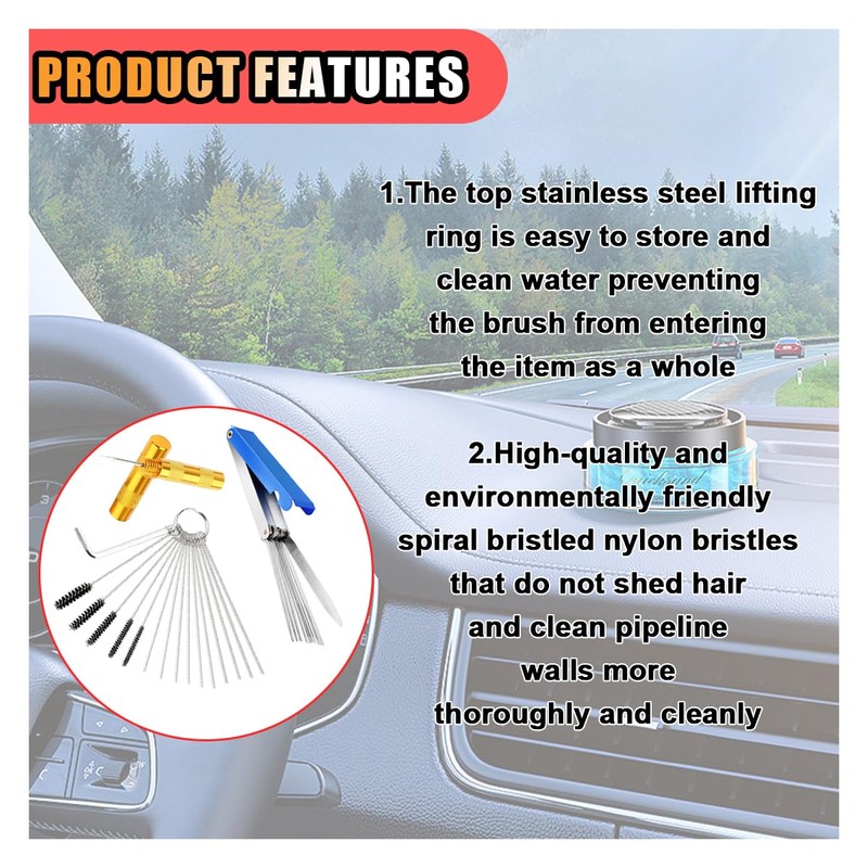 JOYCOURT Carburetor Torch Tips Jet Remove Cleaner, Airbrush Cleaning Kit,