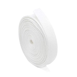 1.9cm Cotton Twill Tape - White - By Yard