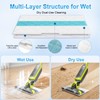 Margolongte 12-Pcs Disposable Replacement Pads Compatible with Shark VACMOP VM250