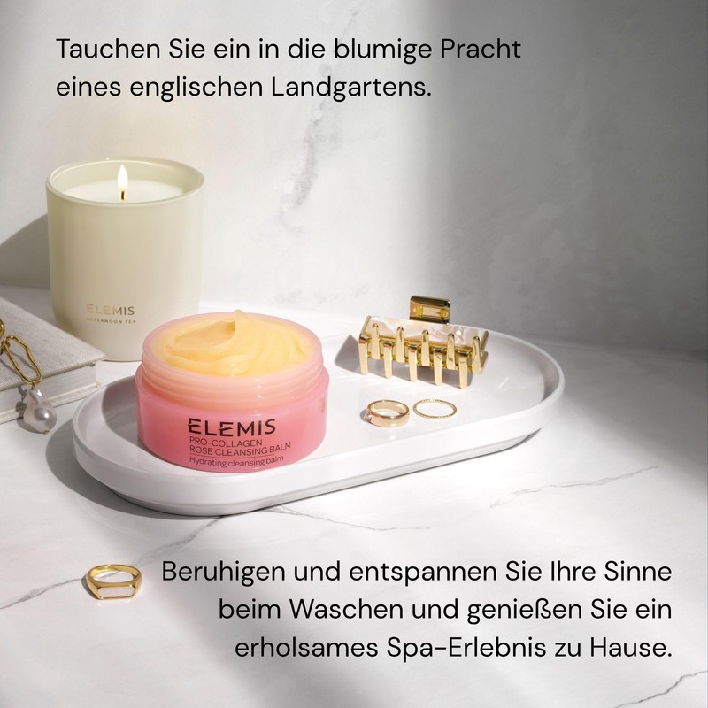 ELEMIS Pro-Kollagen Rose Cleansing Balm 50g 3-in-1 Melting Facial Cleanser