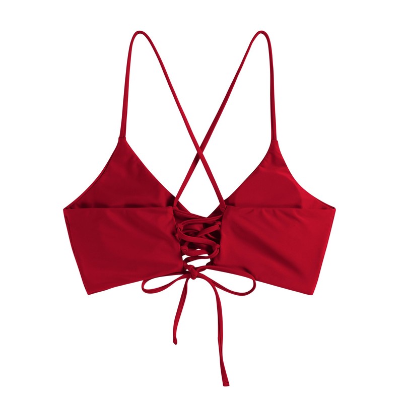 ZAFUL Bikini Tops for Women Push Up Swimsuit Top Lace