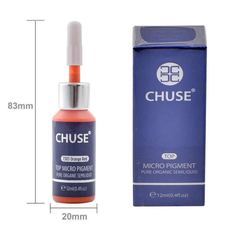 CHUSE T303 Orange rotes Microblading-Mikropigment-dauerhafte Make-uptätowierungs-Tinten-kosmetische Farbe ging SGS, DermaTest