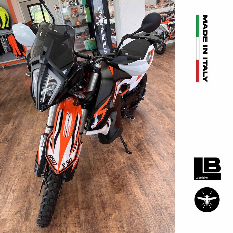 labelbike - Motorcycle Fender Protection 3D Sticker compatible with KTM