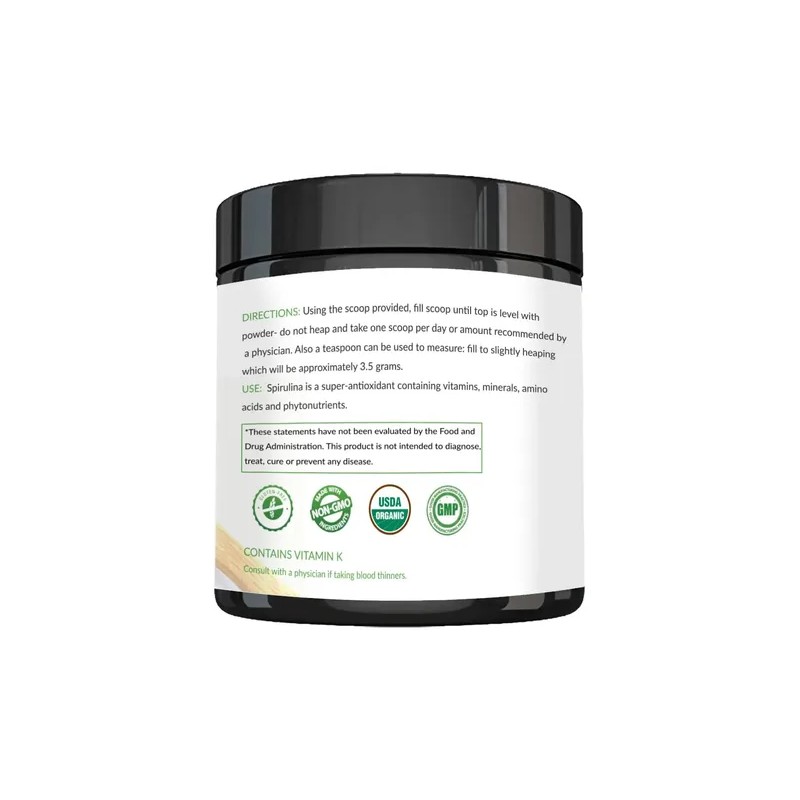 Espirulina En Polvo Orgánico Usda De Alta Calidad De Algas