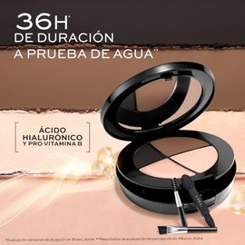 L'BEL - Estuche Perfeccionador de Cejas y Ojos 4.4 g, para Cejas Perfectas y Maquillaje Profesional, con Sombra-delineador, Iuminador, Gel Fijador, Pincel Angular, Pincel Fino, Foam y Cepillo