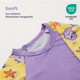 Bambino Mio Unisex Baby Swim Rash Top and Toddler Down Alternative Jacket, Ocean Explorers, 1-2 Years