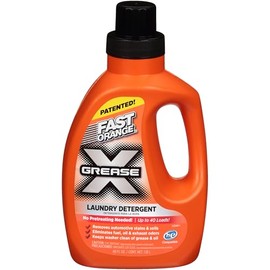Fast Orange 22340 Fast Orange Grease X Mechanic's Laundry Detergent Liquid, 40 Fl. Oz. Stains, Soils & Odor Eliminator for Clothes, Heavy Duty Formula & Degreaser to Deep Clean Active Wear Clothing