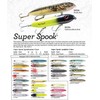 Heddon Lures X925603 Super Spook Fishing Lures, Clear, 5", 7/8