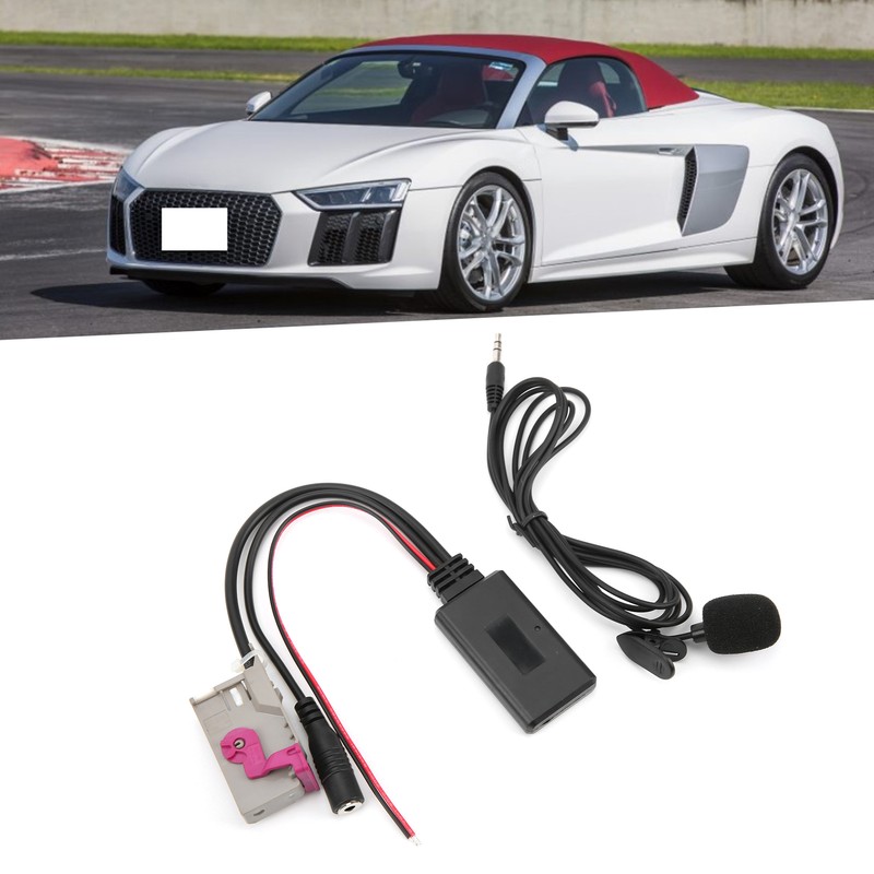 Bluetooth 5.0 AUX Cable Adapter with Microphone Replacement for A3