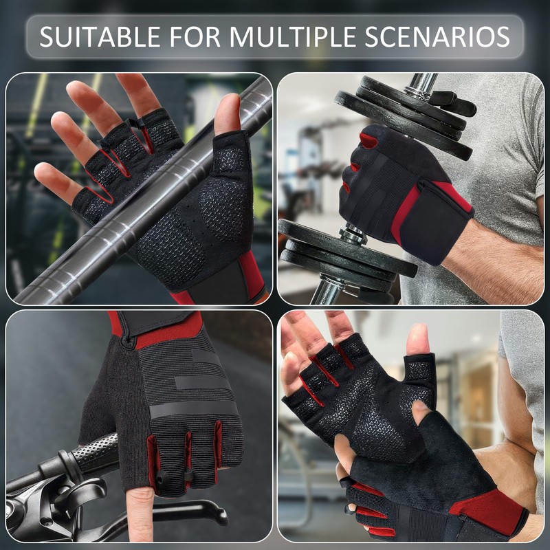 LEFAFA Workout Gloves for Men and Women, Weight Lifting Gloves